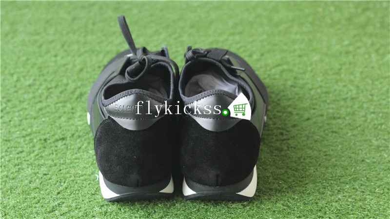Balenciaga Race Runner Trainers Black White